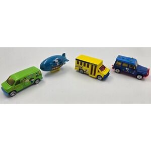 Matchbox Peanuts Snoopy Diecast Vehicle Lot Ford Van Chevy Bus Blimp Mercedes G